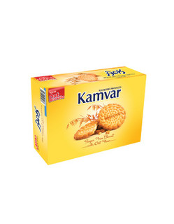 بیسکوئیت رژیمی بدون قند با جو دوسر کامور
